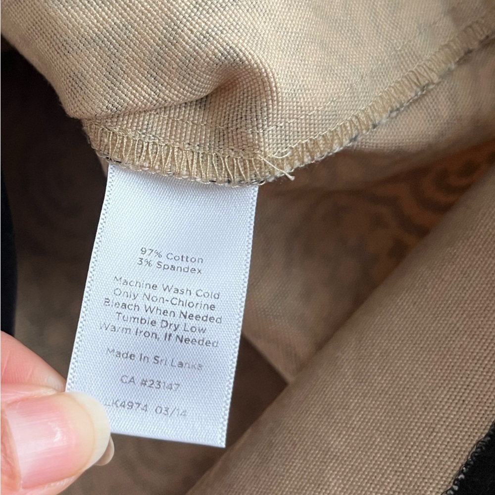 TALBOTS COTTON CANVAS SKIRT SZ 10 - Picture 3 of 7